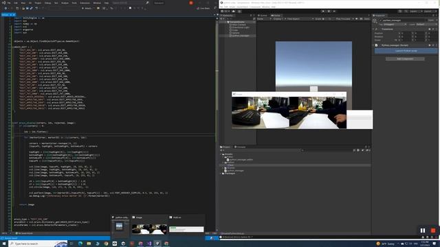 Passthrough 7 - OpenCV Aruco Detect in Unity using Python for Unity scripting смотреть онлайн