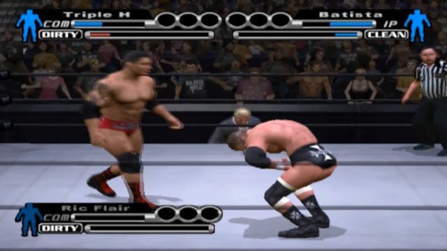 WWE SmackDown! vs. Raw 2005 - Triple H vs Batista - World Heavyweight Championship - WrestleMania 2 смотреть онлайн
