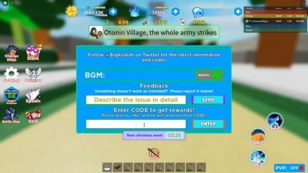 ALL NEW CHRISTMAS CODES IN ROBLOX Anime Ninja War Tycoon