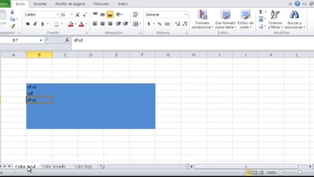 Cambiar el color a la etiqueta de hoja en excel смотреть онлайн