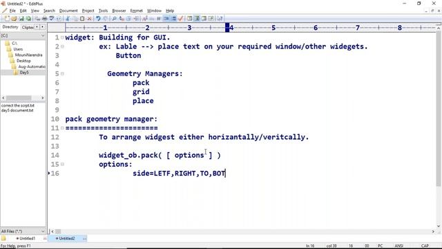 Python GUI with Tkinter | pack geometry manager смотреть онлайн
