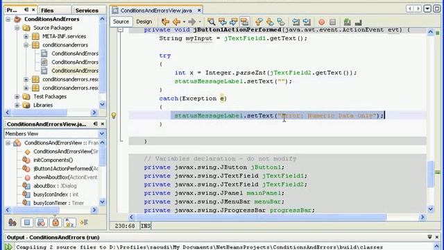 ITEC219 Visual Programming with Java -Errors and Conditions Part 3 of 3 смотреть онлайн