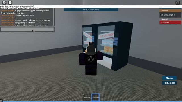 how to get food from the vending machine in prison life | Roblox смотреть онлайн