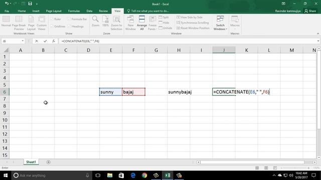 18* How to use CONCATENATE formula in Excel {Hindi} смотреть онлайн
