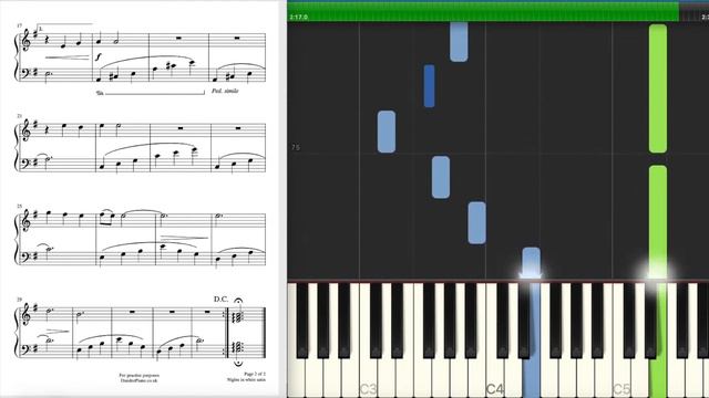 Piano Notes - Nights in white satin (Moody Blues, Easy) смотреть онлайн