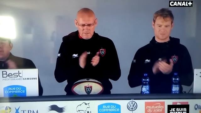 RC Toulon VS Racing Metro, "Je Suis Charlie". смотреть онлайн