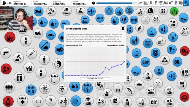 Democracy 3: mod Argentina, MUY difícil смотреть онлайн