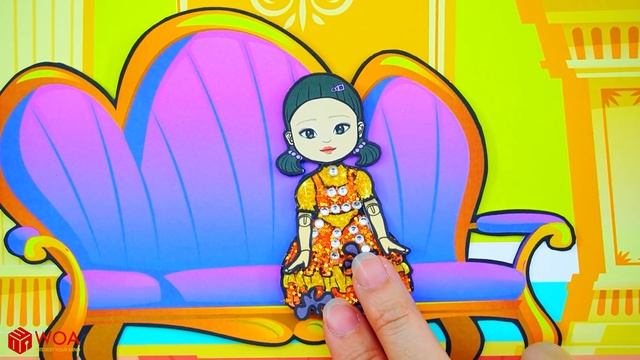 OMG! How To Win Escape Room - Good Rapunzel VS Sinister Squid Game | Paper Dolls Story Animation смотреть онлайн