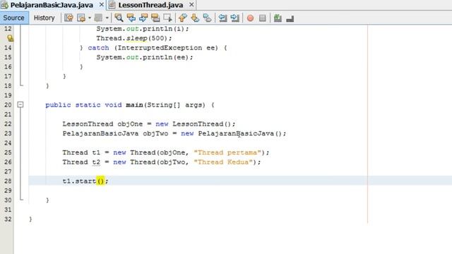 Basic Java 62 pelajaran constructor thread смотреть онлайн