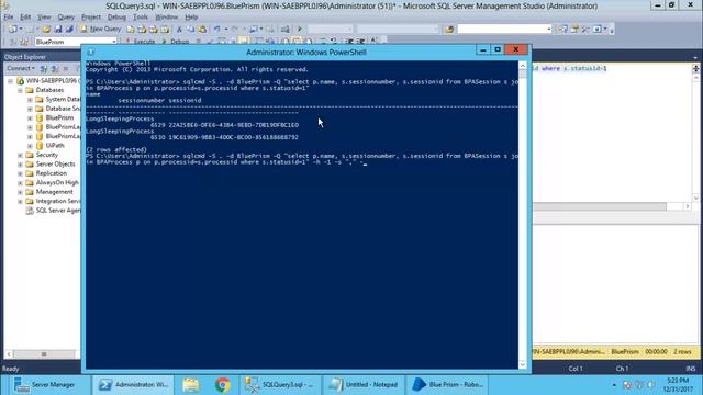 Get BluePrism running process in PowerShell and SQL programatically смотреть онлайн