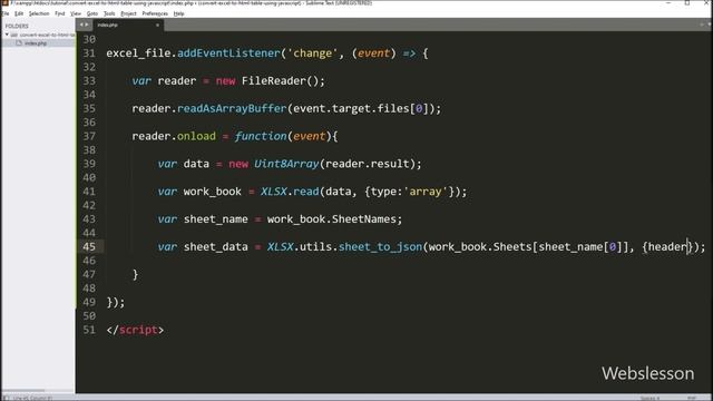 Convert Excel to HTML Table using JavaScript смотреть онлайн