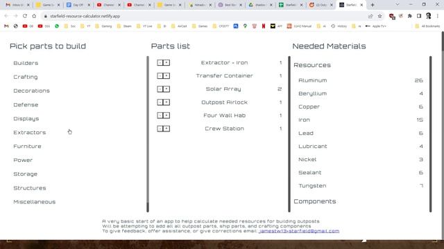 How To Add Up & Know What You Need For Outpost Building With This Free Starfield Resource Calculato