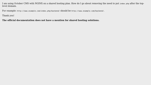 How would we eliminate the need to use index.php after the domain name to visit the endpoints... смотреть онлайн