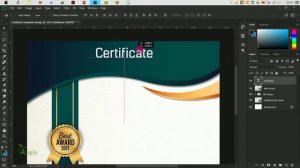 Certificate Template Design - Photoshop CC Tutorial -