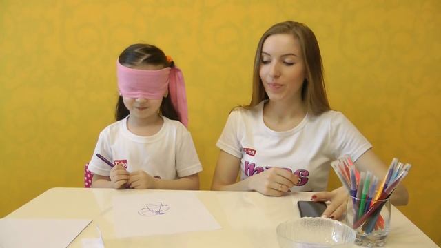 Челлендж Нарисуй с Закрытыми Глазами за 20 секунд / Вызов принят // Видео для детей от Miss Evi 0+ смотреть онлайн