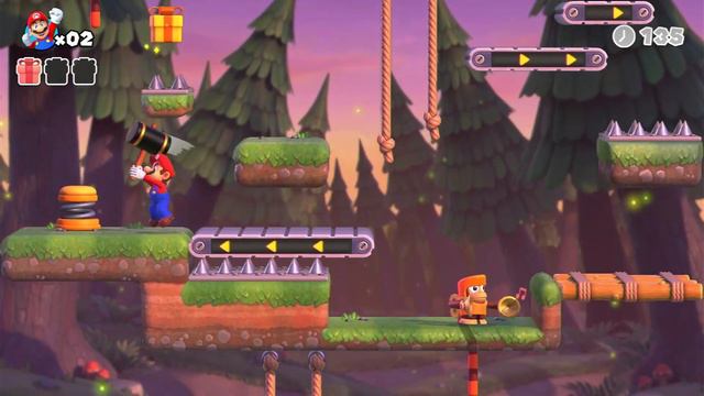 Bosque Místico niveles 4 al 6 / Mario Vs. Donkey Kong смотреть онлайн
