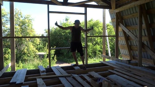 Как быстро сделать каркас фронтона на мансарде. каркас под окно на мансарде. смотреть онлайн