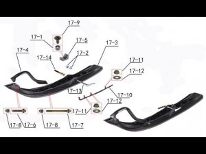 Установка расширителей лыж на Stels kapitan 150cc