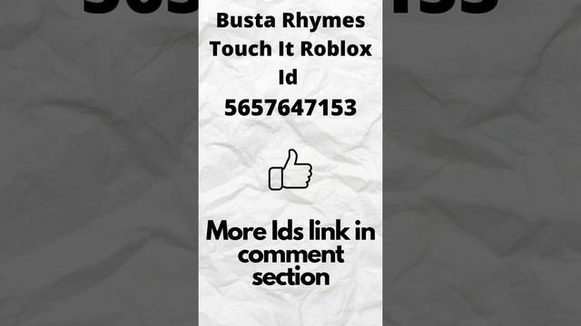 Busta Rhymes Touch It Roblox Song Id ‘#Shorts’ смотреть онлайн