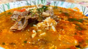 СУП ХАРЧО из говядины с рисом. Классический рецепт очень вкусного супа харчо.