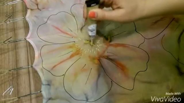 Доделываем шибори - шарф. Батик. Шибори. Свободная роспись. смотреть онлайн