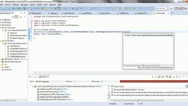 Junit Tutorial - Test Suite смотреть онлайн
