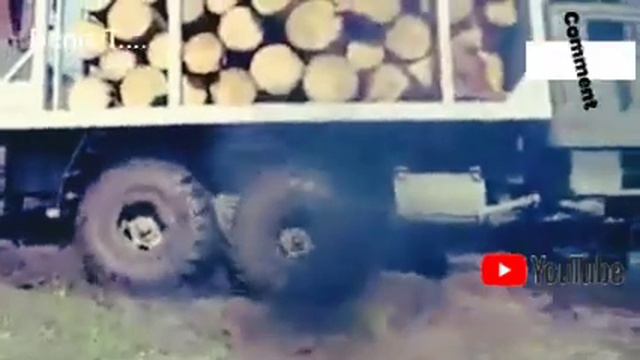 КРАЗ. Грязи не боится. (Лесовоз). смотреть онлайн