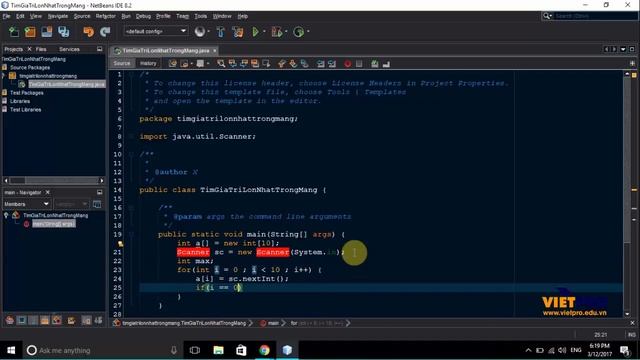 BÀI TẬP LẬP TRÌNH JAVA 5.5 - BÀI TẬP TÌM GIÁ TRỊ LỚN NHẤT TRONG MẢNG смотреть онлайн