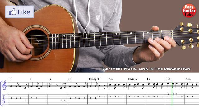 Hallelujah - Easy Guitar Tutorial (MELODY) смотреть онлайн