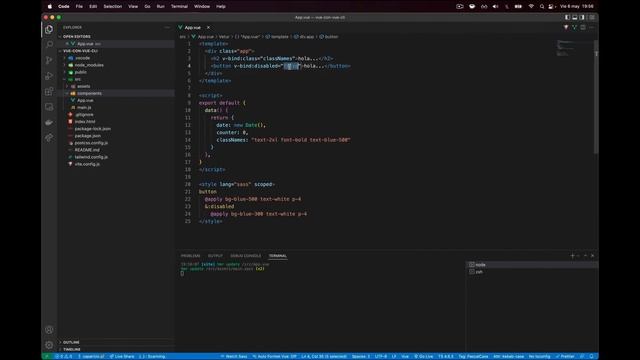 Curso de VueJS y Nuxt - 04 - Interpolación y Attribute binding смотреть онлайн