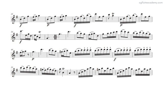 J.J. Quantz – Vivace from Sonata No. 5 ♩.= 66 (Actual Speed) Bass Accompaniment with metronome смотреть онлайн