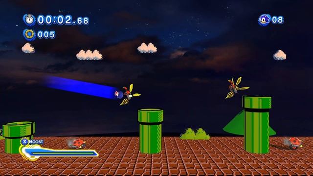 Sonic in World 1-1 — Sonic Generations смотреть онлайн