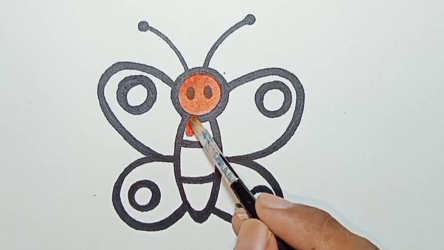 Beautiful butterfly?drawing | very easy butterfly drawing and colouring смотреть онлайн