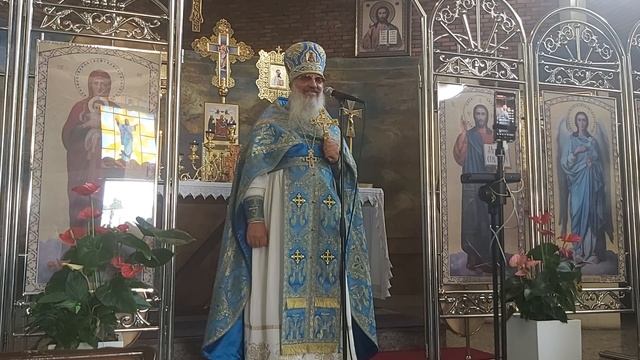 Слово архимандрита Амвросия после литургии в Неделю 12-ю по Пятидесятнице, 04.09.2022 смотреть онлайн