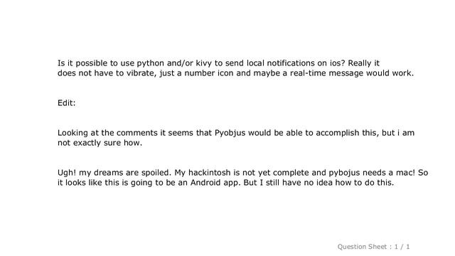 iOS : Kivy use Android Notifications смотреть онлайн