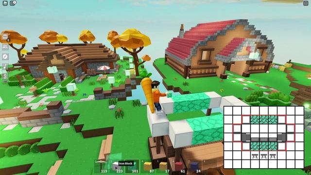 Roblox Island | Building Ideas | Tiny Village Theme | How to Build a Market смотреть онлайн