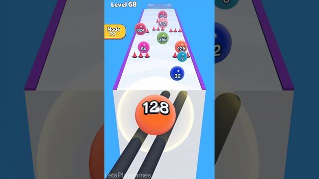 Ball Run 3D: Number Merge 2048 Asmr ! All Levels Gameplay Level (66-70) android, ios смотреть онлайн