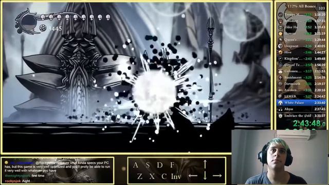 REACCION #6 Hollow Knight 112% All Bosses Speedrun - 3:23:34 смотреть онлайн