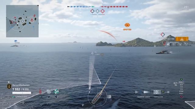 Battleship vs Torpedoes! Epic Naval Action in World of Warships Legends! смотреть онлайн