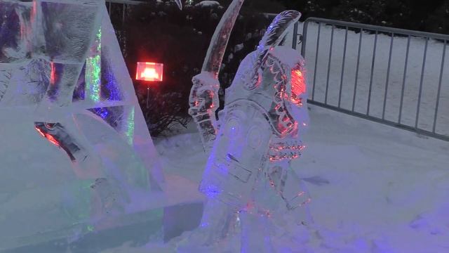 Подольск. Фестиваль ледовых скульптур в сквере Поколений смотреть онлайн