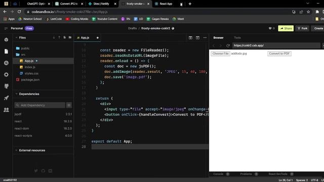 How to Build a Website using ChatGPT |JPG to PDF Convertor React Website with ChatGPT | Gagan Rewal смотреть онлайн