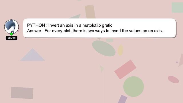 PYTHON : Invert an axis in a matplotlib grafic смотреть онлайн