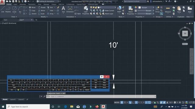 Autocad 2D Home floor plan basic works knowledge Tutorial part 1 смотреть онлайн