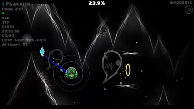 Allegiance (Dumb level) 85% 46-100 GO at 66 | Geometry Dash смотреть онлайн