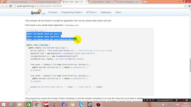 Java project on ScalaIDE - Spark learning смотреть онлайн