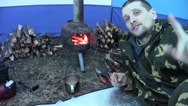 поход с самодельной печкой (испытание печки) смотреть онлайн