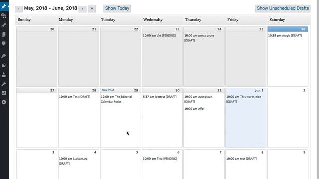 WordPress Editorial Calendar смотреть онлайн