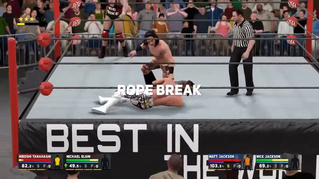 ROH 2K17: ROH Tag Team Championship Match: The Young Bucks vs. Michael Elgin & Hiroshi Tanahashi смотреть онлайн