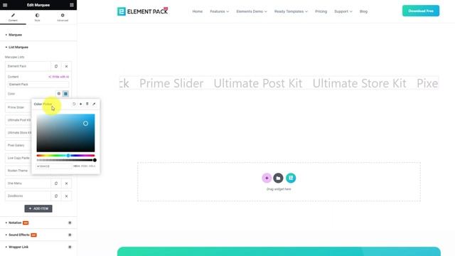 How To Use Marquee Widget | Best Addon For Elementor| Element Pack Pro смотреть онлайн