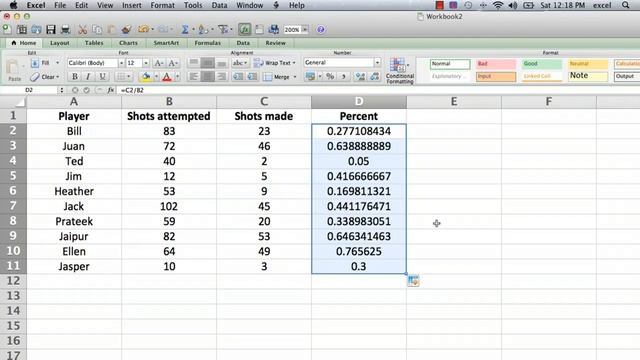 How to Display a % Sign in an Excel Formula : Using Microsoft Excel смотреть онлайн